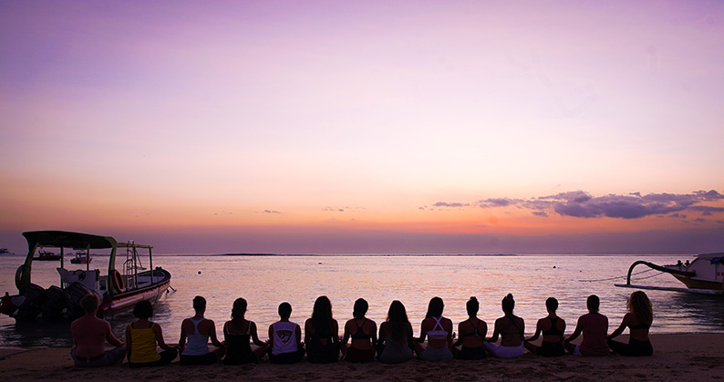 sunset meditation yoga teacher training